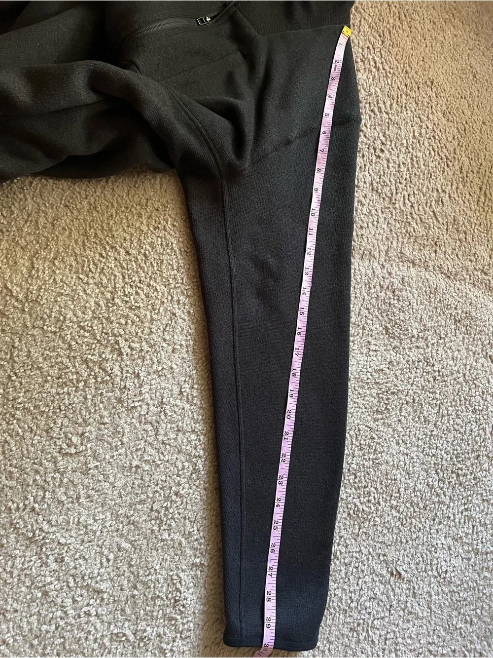 Lululemon Men’s Sojourn Fleece-Lined Knit Jacket Black Size Medium LM3EW9S